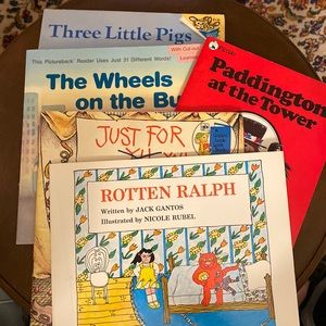 ❌Donated❌5 Children’s Soft Back Books